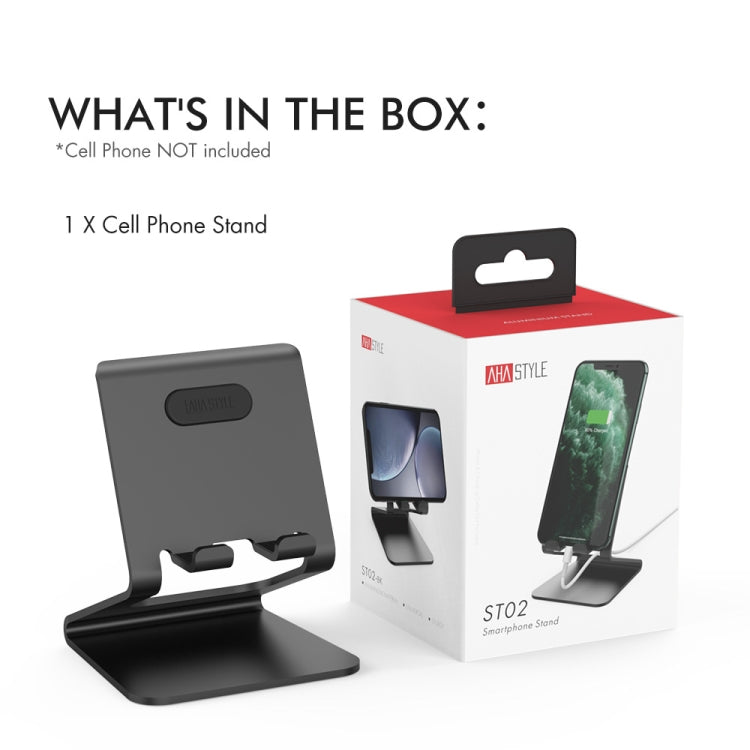 Support de chargement et de rangement fixe en alliage d'aluminium pour téléphone portable AhaStyle ST02, ST02 (noir), ST02 (or rose), ST02 (argent)