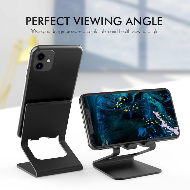 AhaStyle ST02 Mobile Phone Aluminum Alloy Fixed Bracket Storage Charging Base, ST02 (Silver), ST02 (Black), ST02 (Rose Gold)