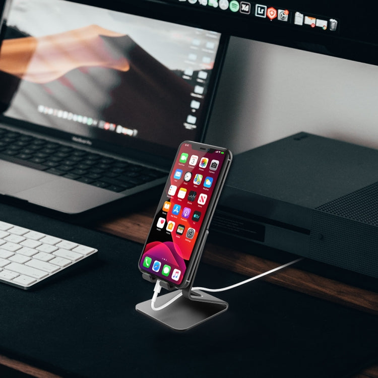 Support de chargement et de rangement fixe en alliage d'aluminium pour téléphone portable AhaStyle ST02, ST02 (noir), ST02 (or rose), ST02 (argent)