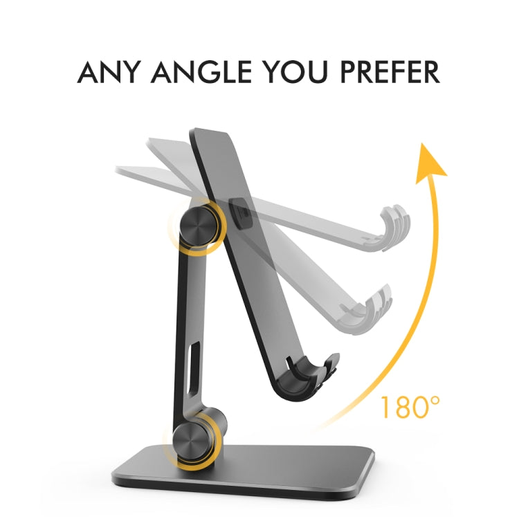 Support de chargement de téléphone pratique en alliage d'aluminium AhaStyle ST01, double pivot, ST01 (noir), ST01 (argent)