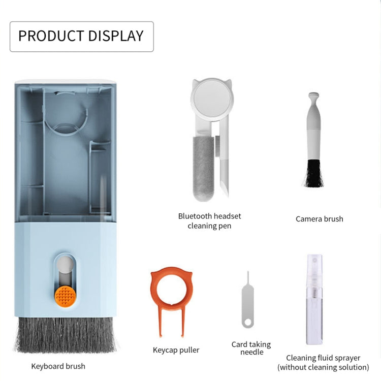 Q6S 10-in-1 Bluetooth Headphone Cleaning Pen Mobile Computer Keyboard Screen Digital Camera Cleaning Kit, Q6S (White), Q6S (Black), Q6S ( (Blue), Q6S (Pink)