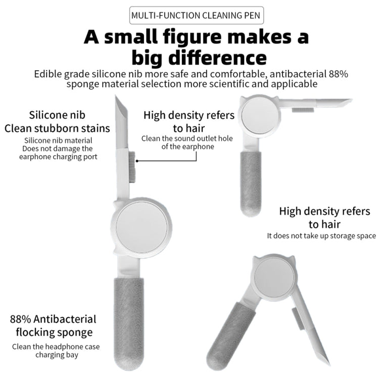 Q6S 10-in-1 Bluetooth Headphone Cleaning Pen Mobile Computer Keyboard Screen Digital Camera Cleaning Kit, Q6S (White), Q6S (Black), Q6S ( (Blue), Q6S (Pink)