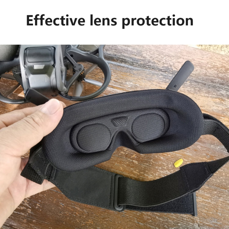 For DJI Goggles 2 Foam Padding Sponge Eye Pad Mask, Black, Gray, With Lens Cover Black, With Lens Cover Gray