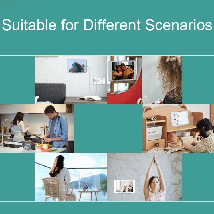 B86 Multifunctional Rotatable Punch-free Wall Mobile Phone Holder, B86 (White), B86 (Black)