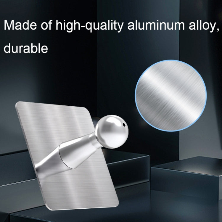 B87 Punch-free Tablet PC Aluminum Alloy Bracket Bathroom Kitchen Adhesive Wall Phone Holder, B87 (Silver Gray)