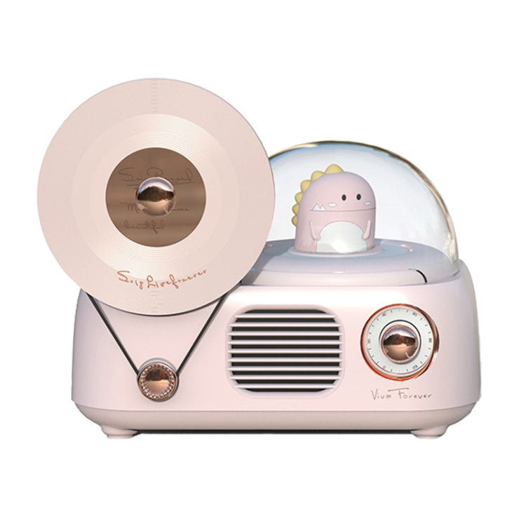 Y02 Retro Vinyl Record Player Wireless Bluetooth Speaker Ambient Light Aromatherapy Bluetooth Audio, Y02 (Green), Y02 (White), Y02 (Blue), Y02 (Pink)