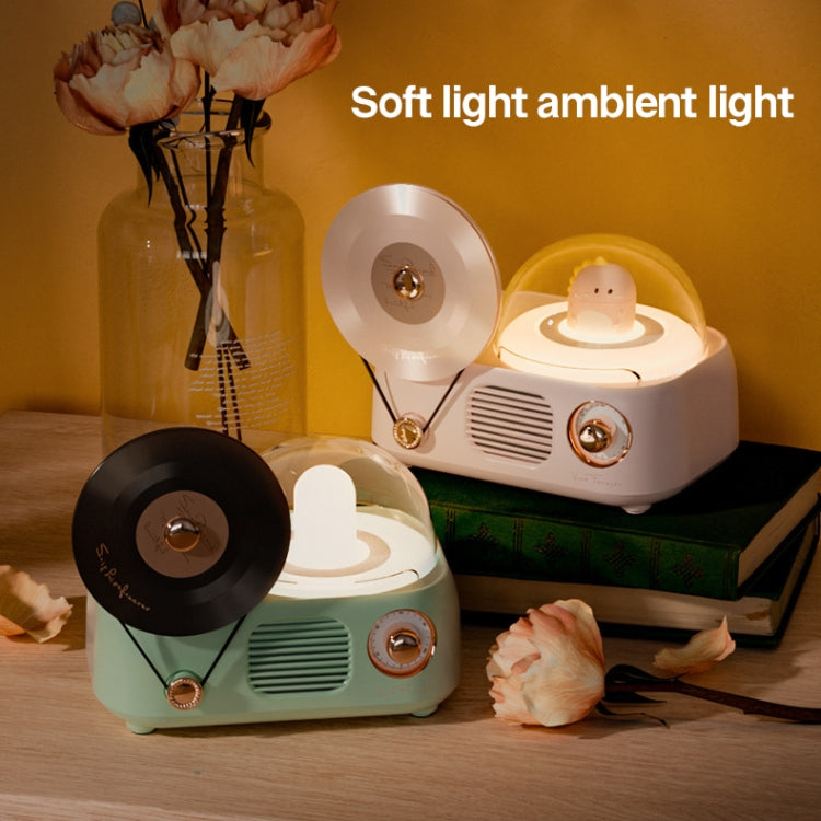 Y02 Retro Vinyl Record Player Wireless Bluetooth Speaker Ambient Light Aromatherapy Bluetooth Audio, Y02 (Blue), Y02 (Pink), Y02 (Green), Y02 (White)