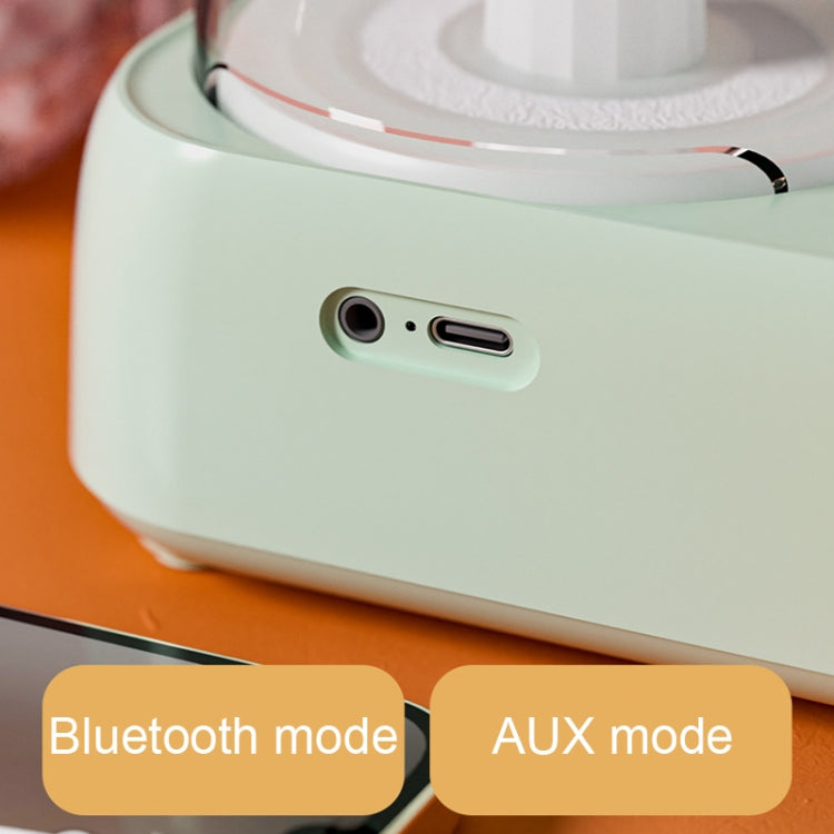 Y02 Retro Vinyl Record Player Wireless Bluetooth Speaker Ambient Light Aromatherapy Bluetooth Audio, Y02 (Green), Y02 (White), Y02 (Blue), Y02 (Pink)