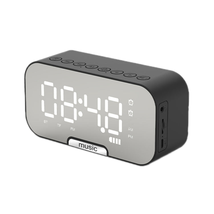 Outdoor Portable Card Bluetooth Speaker Small Clock Radio, Q5 Black 1400mAh