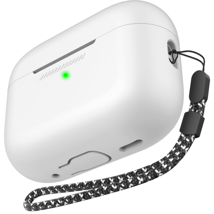 Étui de protection monobloc en silicone avec cordon pour AirPods Pro 2 AhaStyle PT187