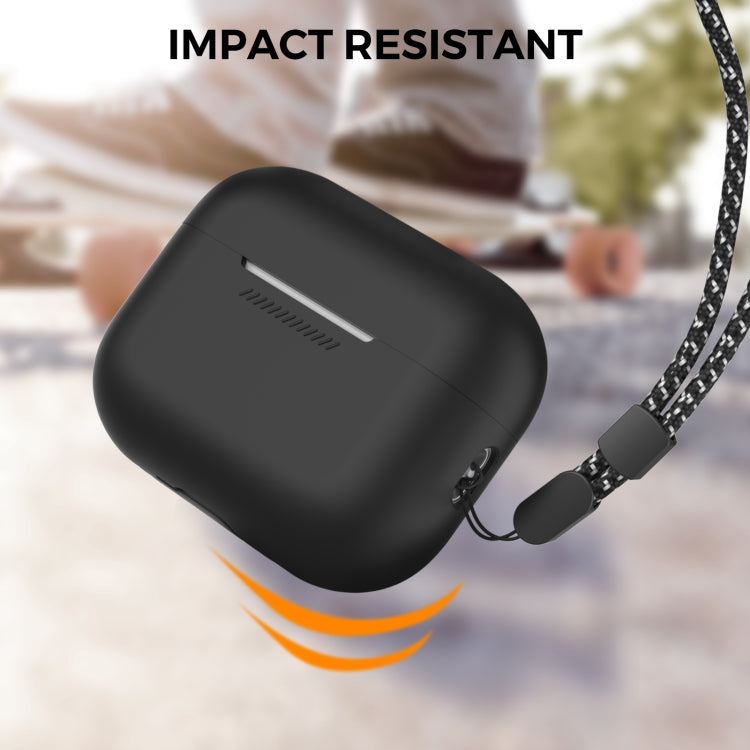 Étui de protection monobloc en silicone avec cordon pour AirPods Pro 2 AhaStyle PT187