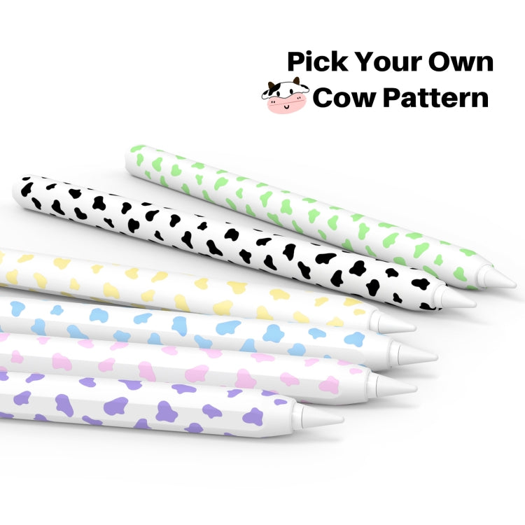 Étui en silicone AhaStyle PT65CW pour Apple Pencil 2, motif vache laitière