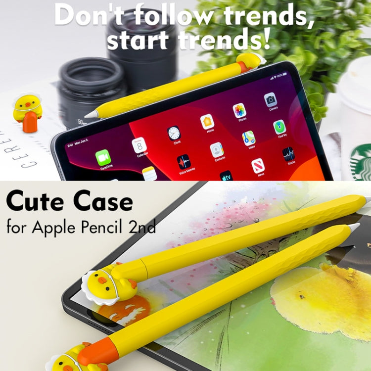 For Apple Pencil 2 AhaStyle PT-LC129 Pen Case Cartoon Silicone Protective Case