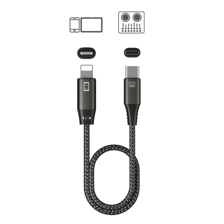 Live OTG Sound Card Cable Mobile Phone Charging Audio Recording Data Cable, T22 8 Pin To Type-C/USB-C+USB, T25 8 Pin To Type-C/USB-C, T28 Type-C/USB-C To Type-C/USB-C, T29 Type-C/USB-C To Type-C/USB-C+USB