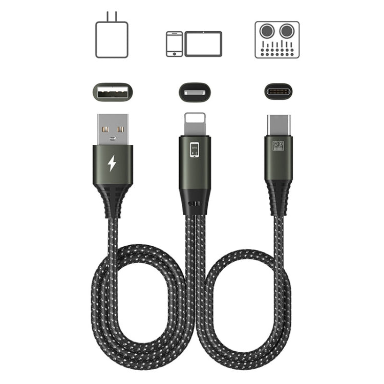 Live OTG Sound Card Cable Mobile Phone Charging Audio Recording Data Cable, T22 8 Pin To Type-C/USB-C+USB, T25 8 Pin To Type-C/USB-C, T28 Type-C/USB-C To Type-C/USB-C, T29 Type-C/USB-C To Type-C/USB-C+USB