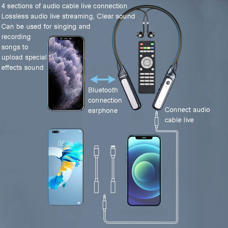 Écouteurs Bluetooth Live SN-537K 5.3 avec carte son intégrée et récepteur sans fil pour le sport