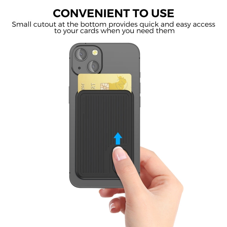 AhaStyle PT133-B Magnetic Vertical Silicone Card Holder, PT133-B(Pink), PT133-B(Black), PT133-B(Grey), PT133-B(Midnight Blue), PT133-B(Purple)