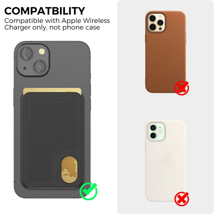 AhaStyle PT133-B Magnetic Vertical Silicone Card Holder, PT133-B(Pink), PT133-B(Black), PT133-B(Grey), PT133-B(Midnight Blue), PT133-B(Purple)