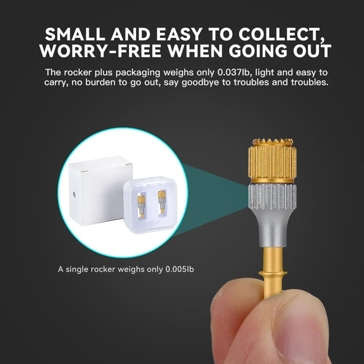 For DJI Mini 3 Pro RCSTQ Aluminum Alloy Two Color Telescopic Joystick With Screen Remote Control Thumb Operation Rod, For DJI Mini 3 Pro Two-color