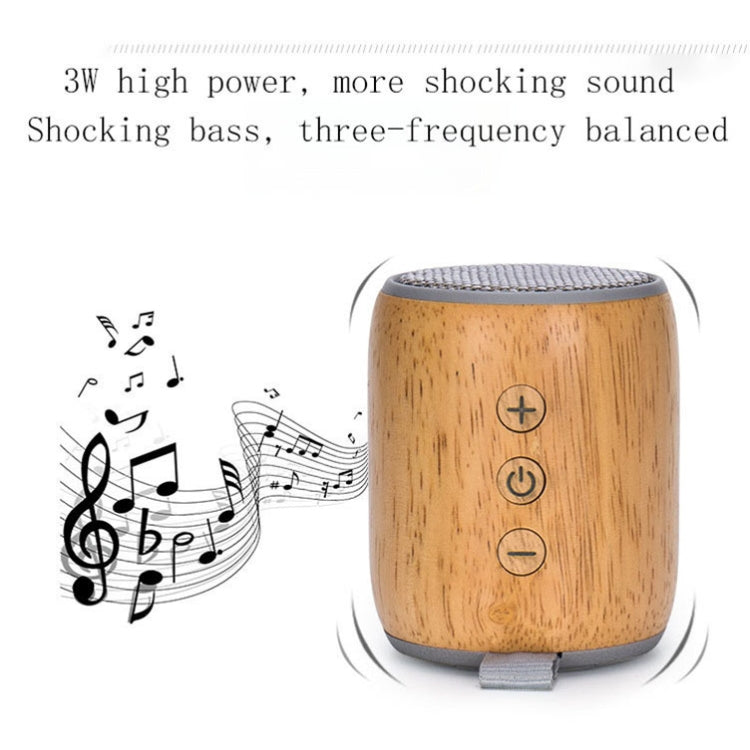 BT811 Mini Wooden Wireless Bluetooth Speaker Support TF Card & 3.5mm AUX, BT811 (Black), BT811 (Silver Gray)