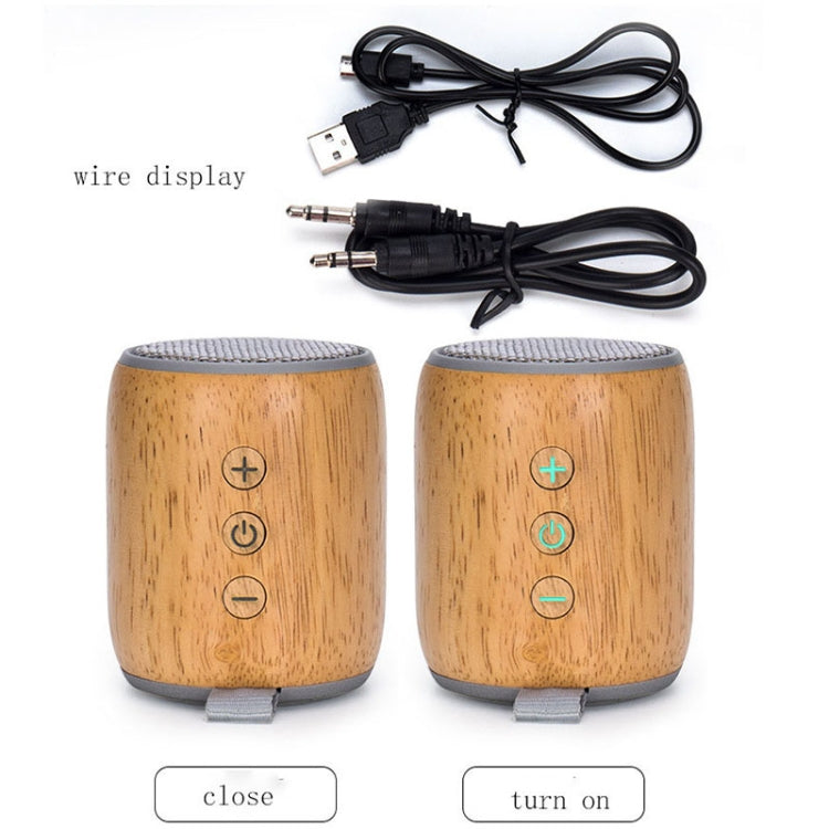 BT811 Mini Wooden Wireless Bluetooth Speaker Support TF Card & 3.5mm AUX, BT811 (Black), BT811 (Silver Gray)
