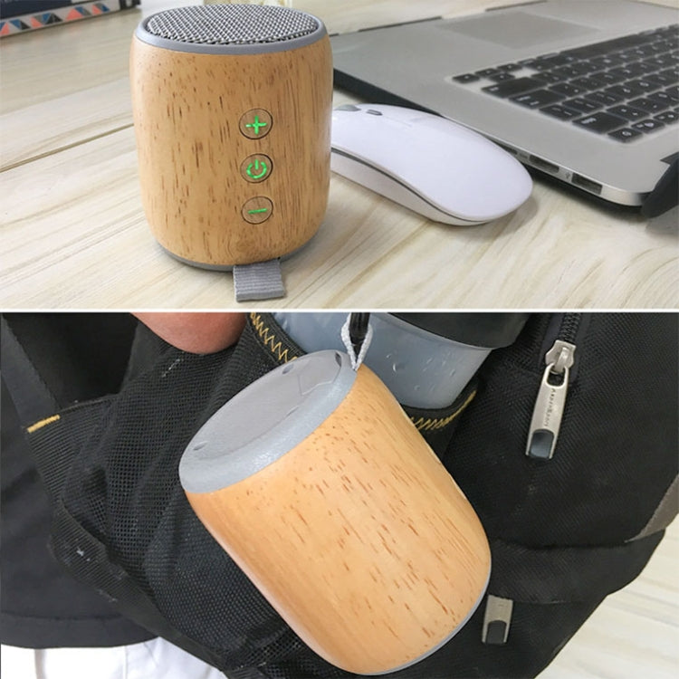 BT811 Mini Wooden Wireless Bluetooth Speaker Support TF Card & 3.5mm AUX, BT811 (Black), BT811 (Silver Gray)