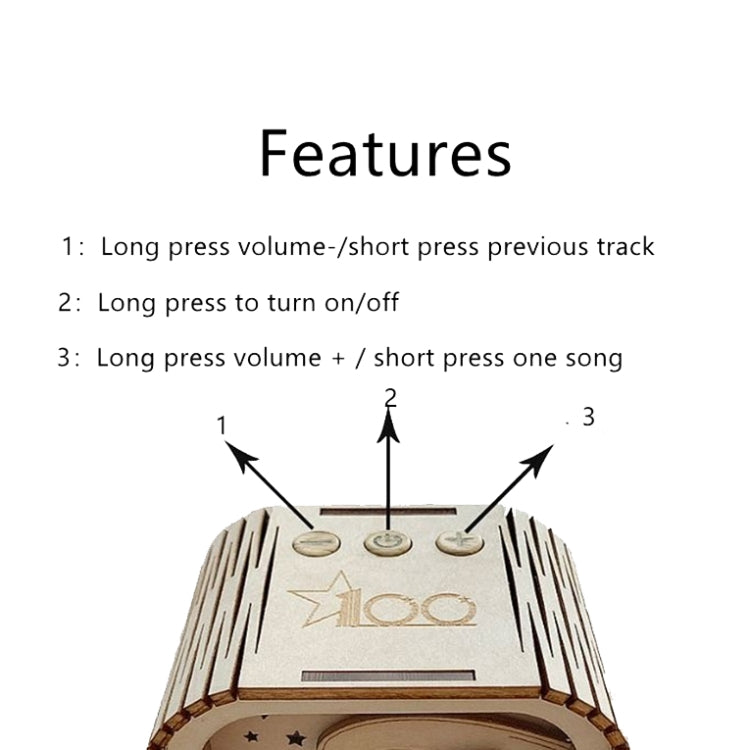 BT813X Solid Wood Ambient Light Wireless Bluetooth Speaker Home Night Light Wood Carving Pattern Audio, BT813X (Wood Color)