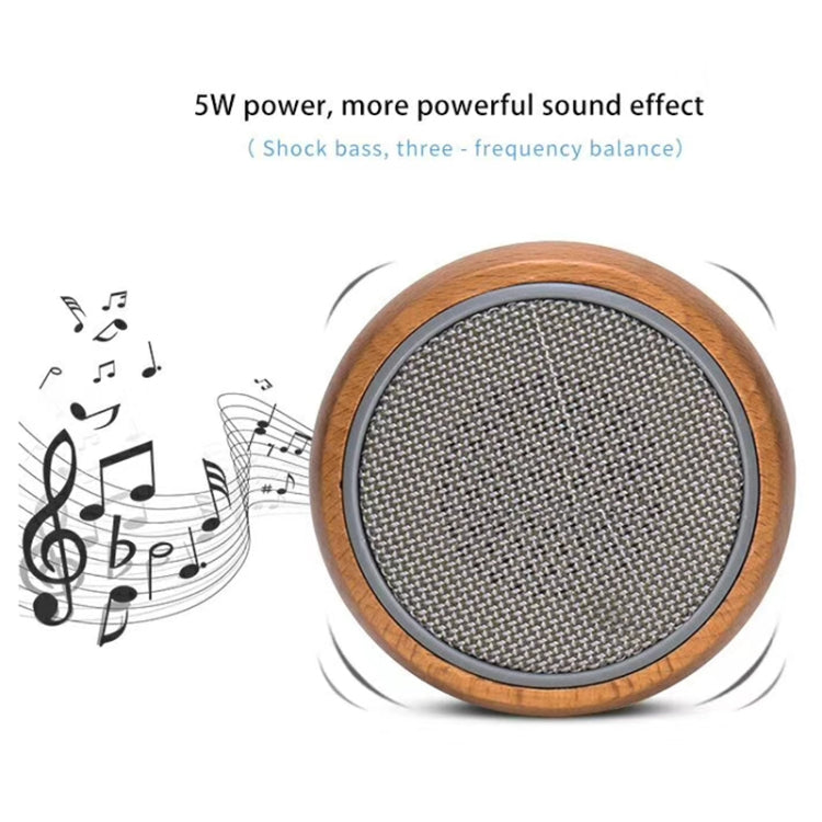 BT810 Small Outdoor Portable Wooden Bluetooth Speaker Support TF Card & 3.5mm AUX, BT810 (Black), BT810 (Silver Gray)