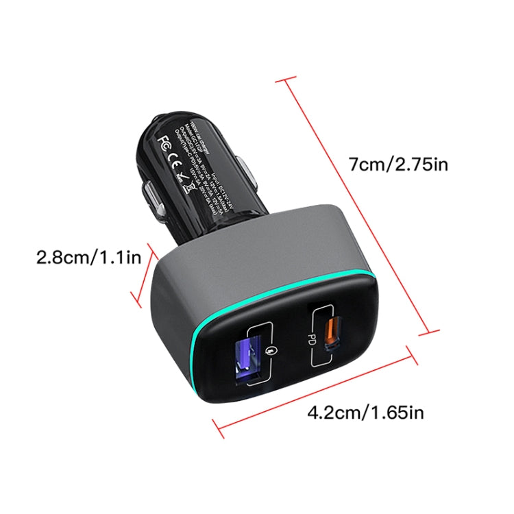 For DJI Mavic 3/Mini 2 RCSTQ 100W 2 In 1 Car Charger, For DJI Mavic 3/Mini 2