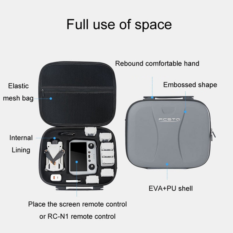 For DJI Mini 3 Pro RCSTQ Remote Control Portable Storage Bag