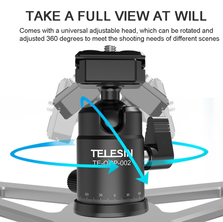 TELESIN Suction Cup Action Camera Tripod Mount for Car Holder Stand Bracket, TELESIN Triangle