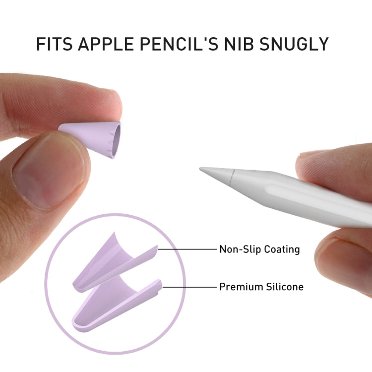For Apple Pencil 1 / 2 AhaStyle PT107 40pcs Silicone Tip Protective Case