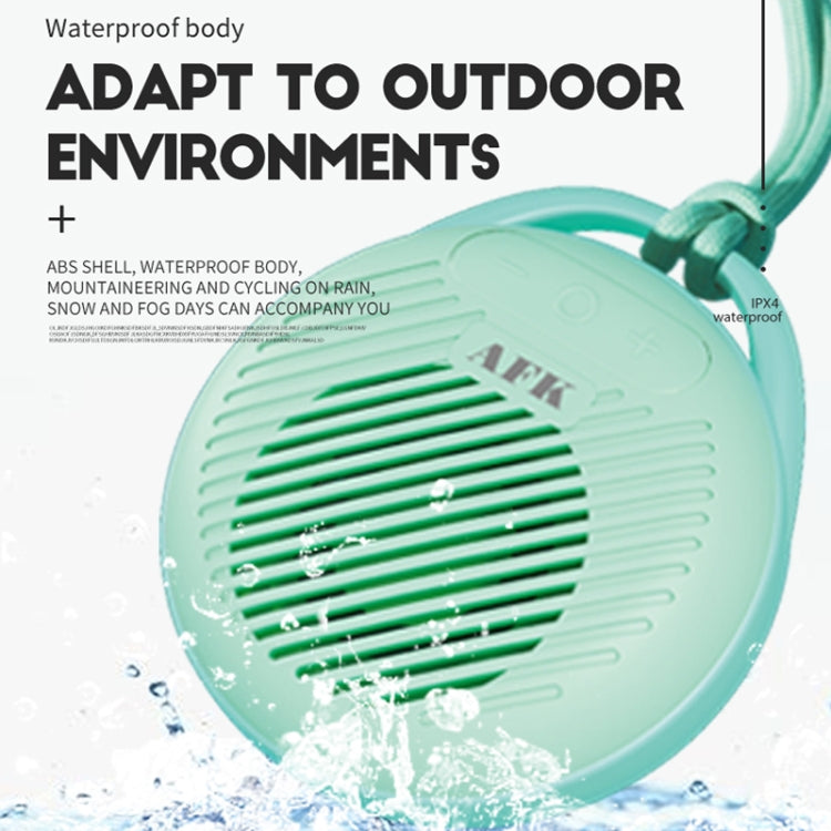 AFK BT-515 TWS Mini 3D Sound Effect Bluetooth Speaker Portable Waterproof RGB Light Audio, BT-515 (Lake Blue)