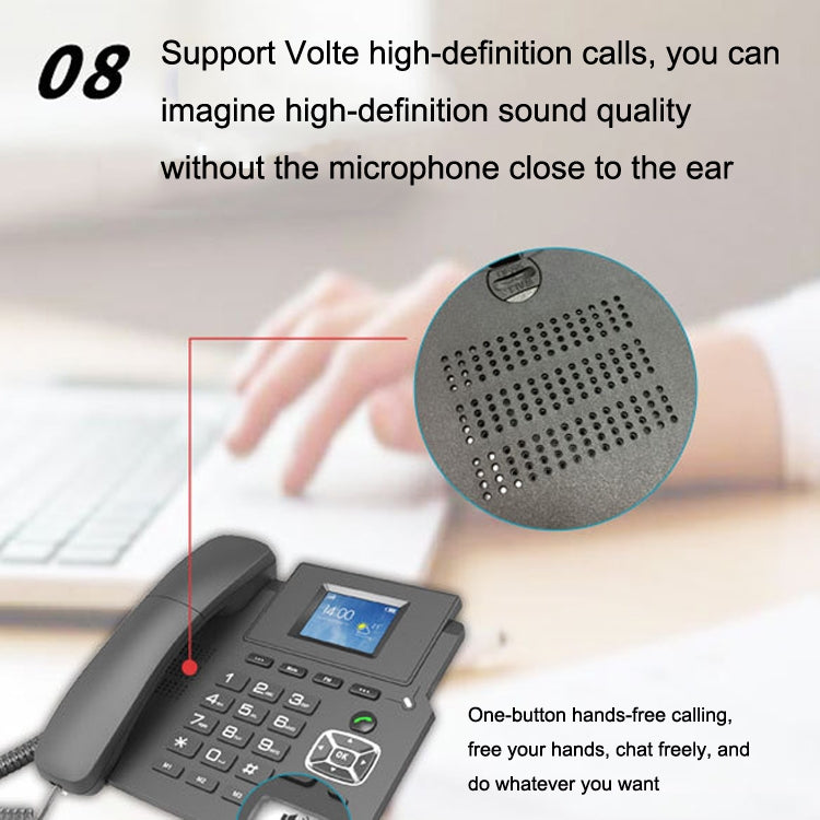P03 4G+VOIP Dual Mode Wireless Fixed Line SIP Network Phone IP Enterprise Office Phone Wireless Landline, P03