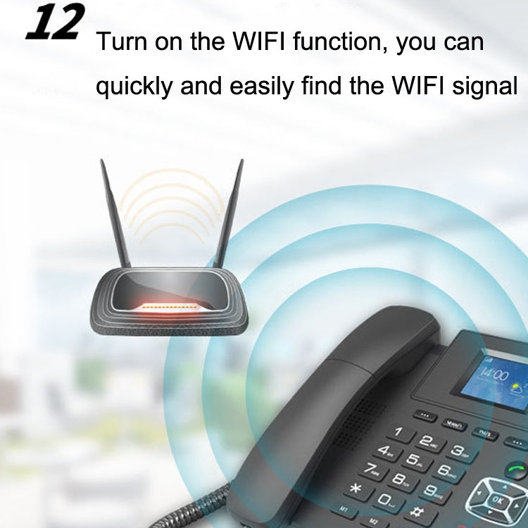 P03 4G+VOIP Dual Mode Wireless Fixed Line SIP Network Phone IP Enterprise Office Phone Wireless Landline, P03