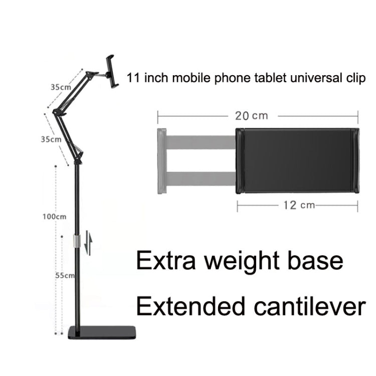 155cm Mobile Phone Tablet Live Broadcast Bedside Lifting Bracket, 155cm Cantilever Floor Stand (Black), 155cm Telescopic Floor Stand (White), 155cm Cantilever Floor Stand (White), 155cm Telescopic Floor Model (Black)