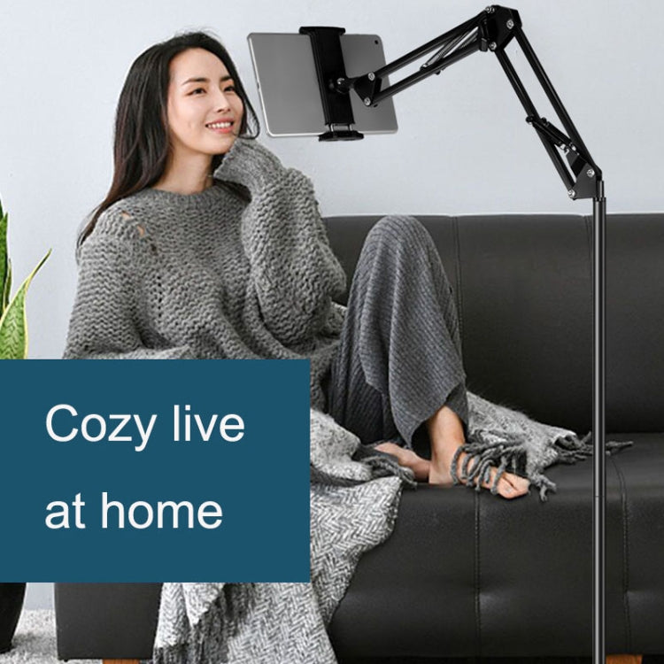 155cm Mobile Phone Tablet Live Broadcast Bedside Lifting Bracket, 155cm Telescopic Floor Model (Black), 155cm Cantilever Floor Stand (Black), 155cm Telescopic Floor Stand (White), 155cm Cantilever Floor Stand (White)