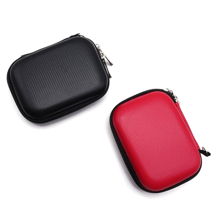 GHKJOK GH1803 EVA Data Cable U Disk Key Coin Wallet Mini Earphone Storage Box, GH1803 Black, GH1803 Red