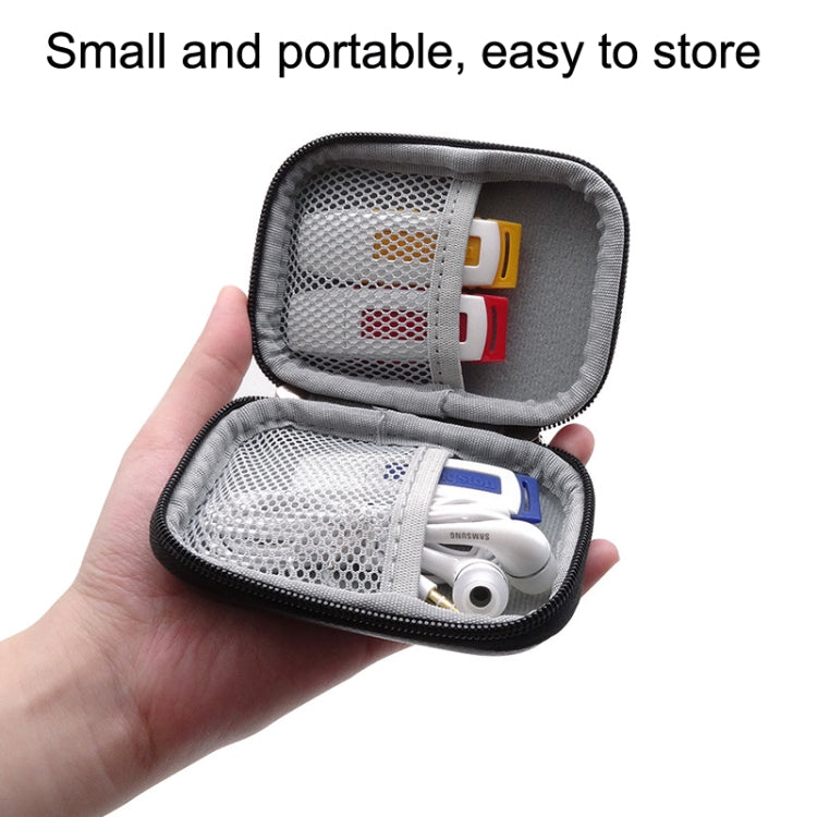 GHKJOK GH1803 EVA Data Cable U Disk Key Coin Wallet Mini Earphone Storage Box, GH1803 Black, GH1803 Red