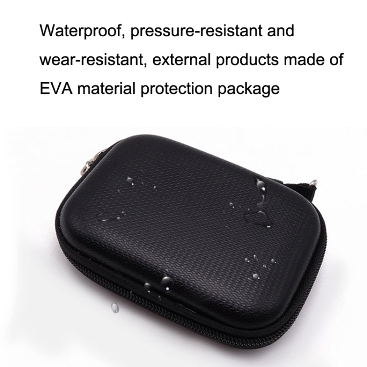 GHKJOK GH1803 EVA Data Cable U Disk Key Coin Wallet Mini Earphone Storage Box, GH1803 Black, GH1803 Red