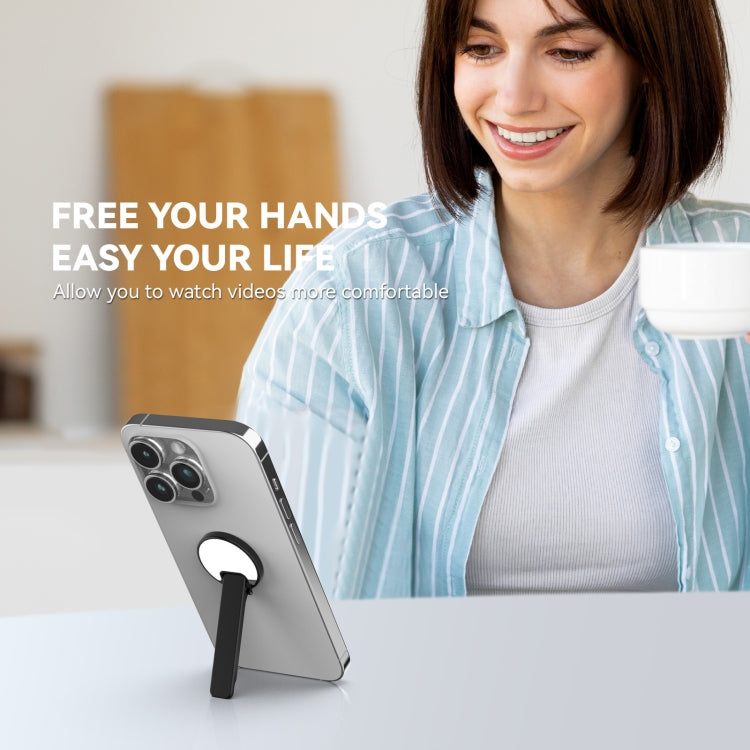 Aluminum Alloy Mobile Phone Bracket Ultra-thin Rotating Back Stick Lollipop Mirror Bracket