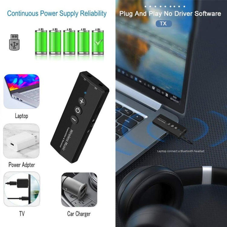 Adaptateur Bluetooth 5.0 3 en 1 pour téléviseur, ordinateur, émetteur-récepteur audio sans fil, ZF-360