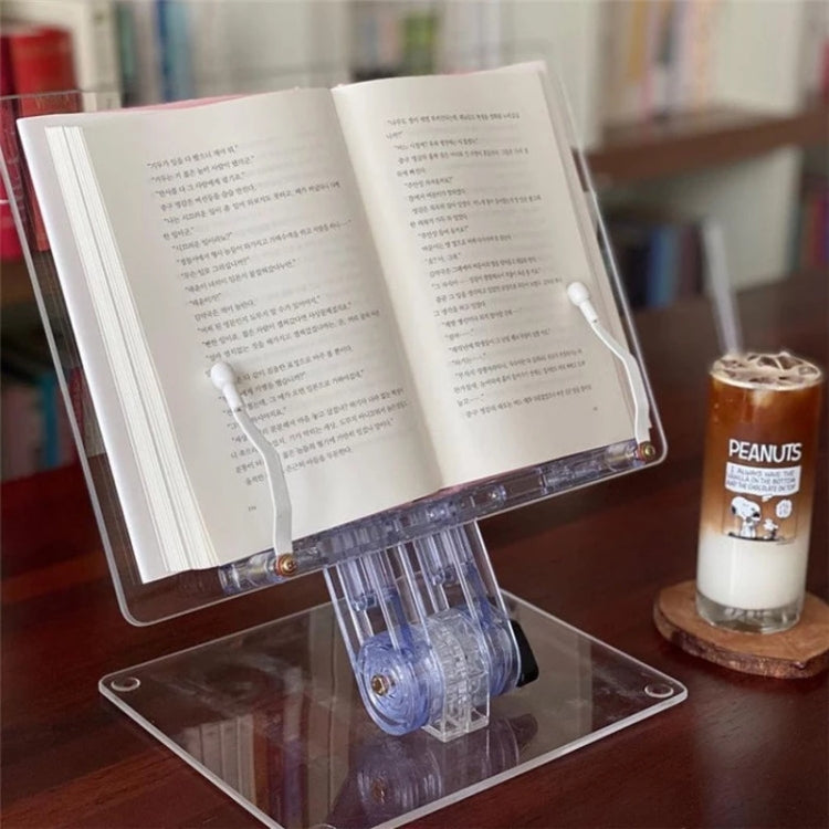 Student Desktop Reading Rack Transparent Acrylic Tablet Stand, B Model