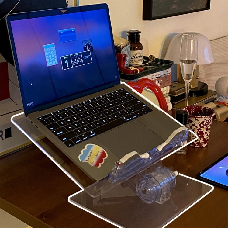 Student Desktop Reading Rack Transparent Acrylic Tablet Stand, B Model