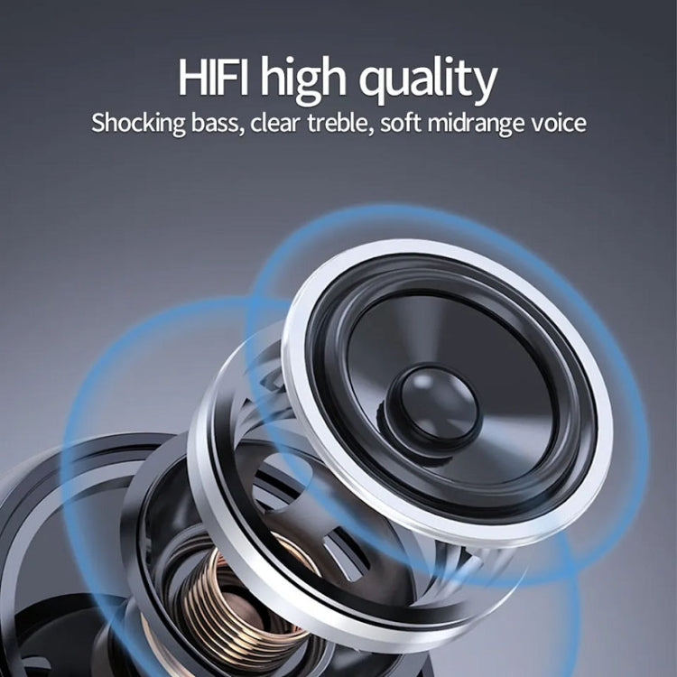 Air Conduction Ear-Hanging LED Digital Display Wireless ENC Noise Reduction Sports Bluetooth Earphones, XG33