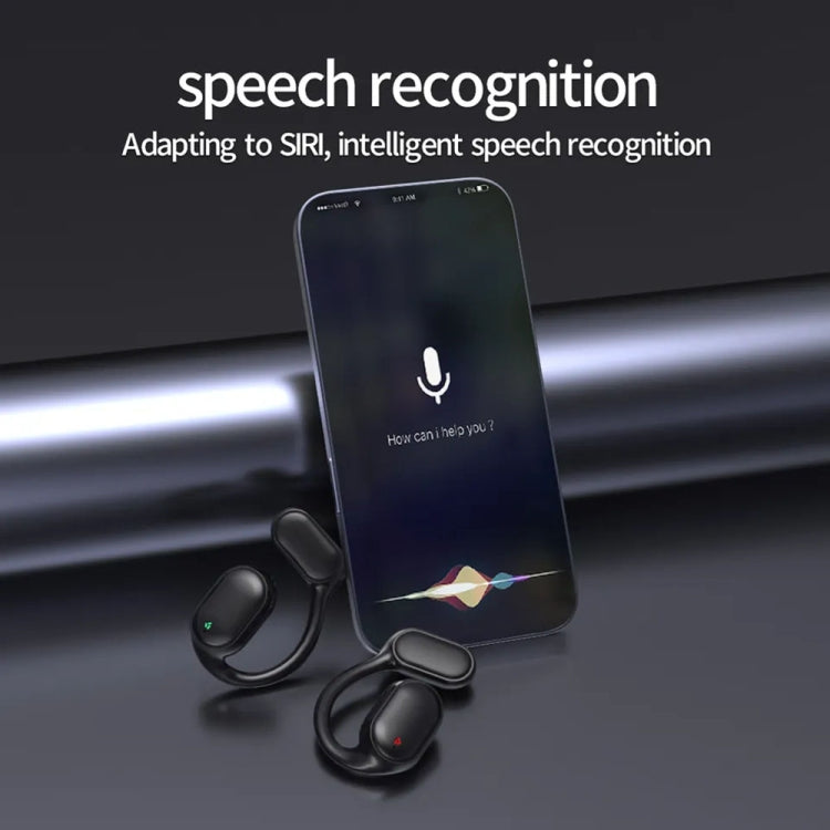 Air Conduction Ear-Hanging LED Digital Display Wireless ENC Noise Reduction Sports Bluetooth Earphones, XG33