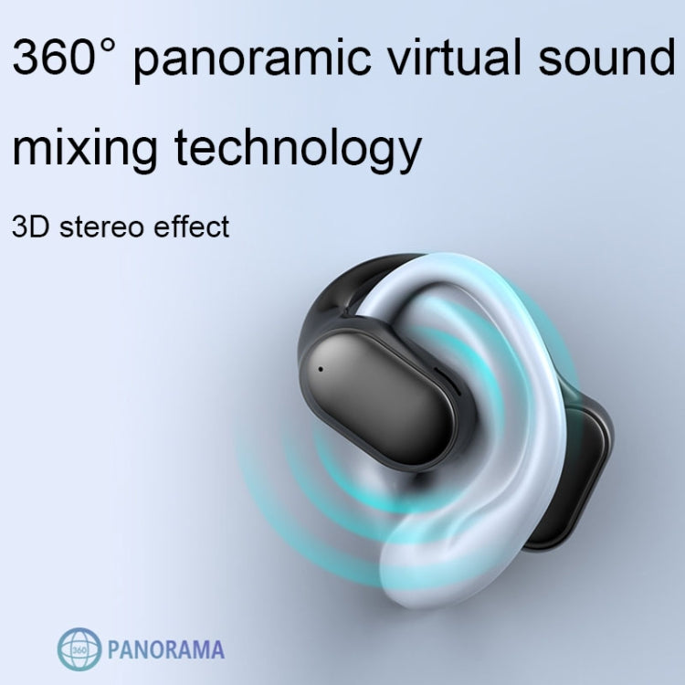 Air Conduction Ear-Hanging LED Digital Display Wireless ENC Noise Reduction Sports Bluetooth Earphones, XG33