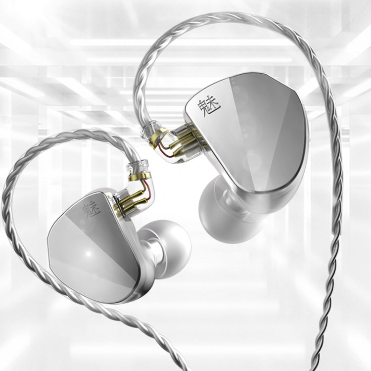 CVJ In Ear Wired Adjustment Switch Earphone, Silver, With Mic Silver, Black, With Mic Black