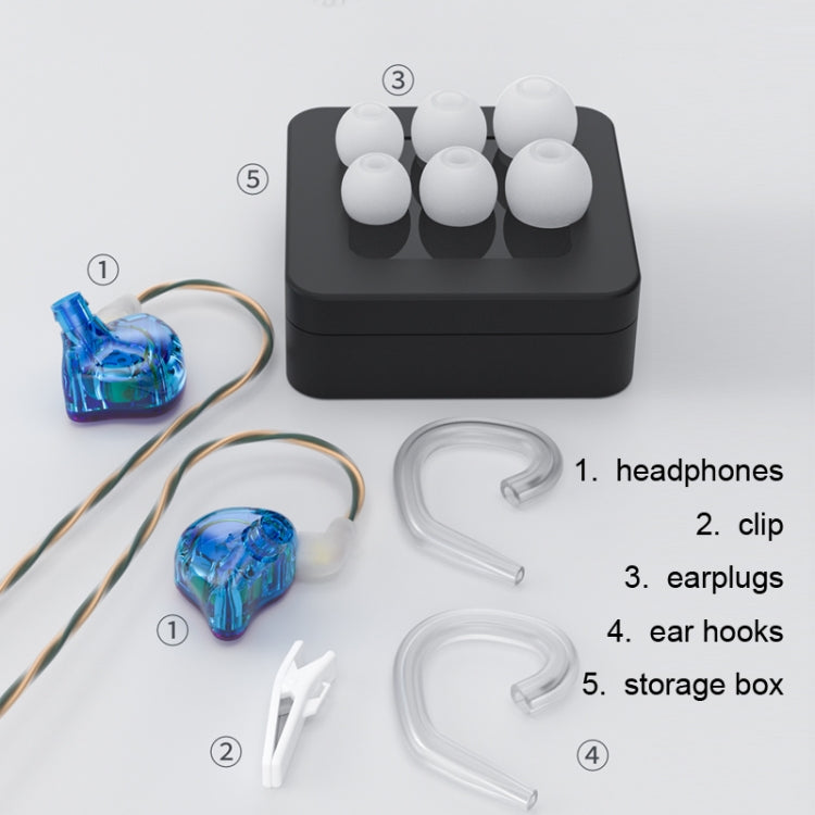 CVJ In Ear Wired Round Holes Universal Game Earphone, Black