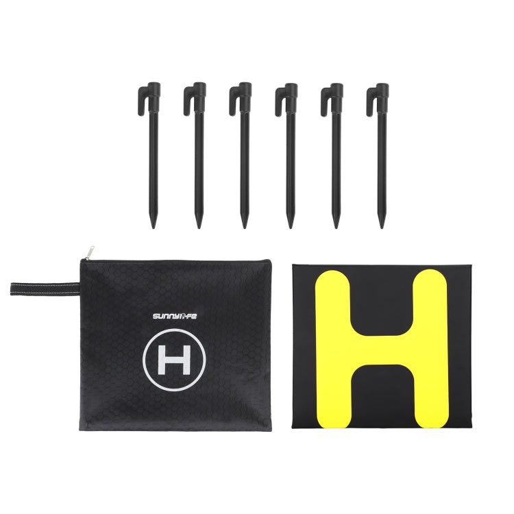 Sunnylife TJP11 80cm Hexagonal Double-sided Folding With Ground Spikes Drone Universal Apron, 80cm